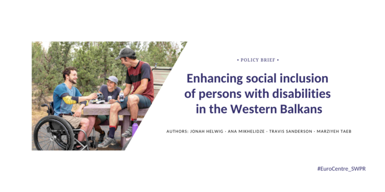 Enhancing social inclusion of persons with disabilities in the Western Balkans