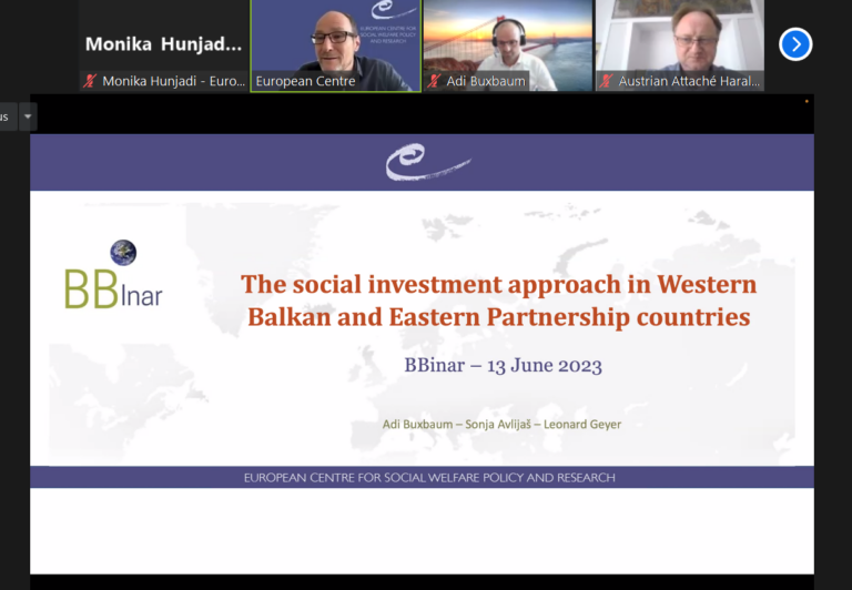 The social investment approach in Western Balkan & Eastern Partnership countries