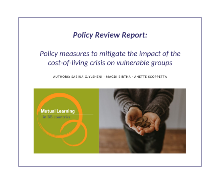 Report on policy measures to mitigate the impact of the cost-of-living crisis on vulnerable groups