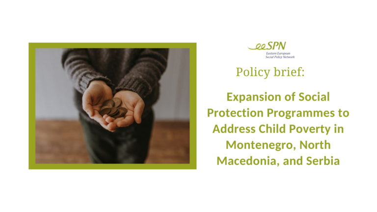 Policy brief: Expansion of Social Protection Programmes to Address Child Poverty in Montenegro, North Macedonia, and Serbia